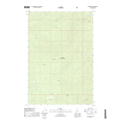 2020 Map of Anderson Butte, 2020 Print