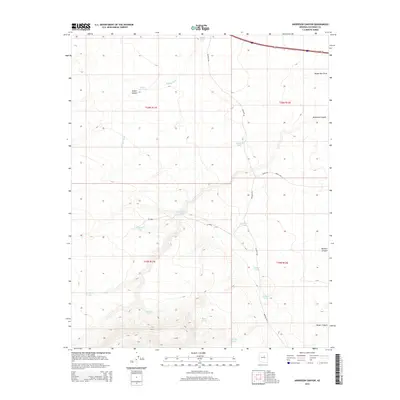 2014 Map of Anderson Canyon, 2014 Print