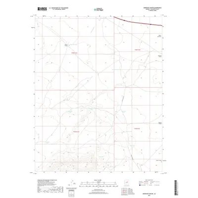 2018 Map of Anderson Canyon, 2018 Print