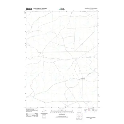 2012 Map of Anderson Canyon, 2012 Print