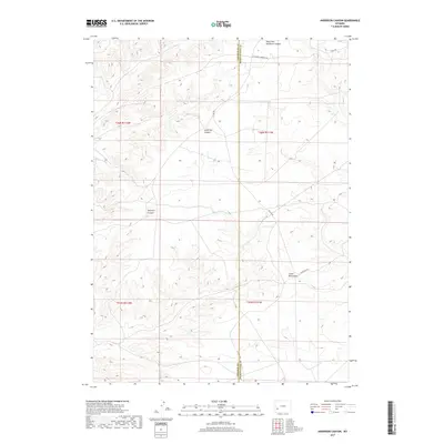 2017 Map of Anderson Canyon, 2017 Print