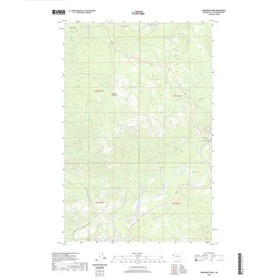 2020 Map of Anderson Creek, 2020 Print