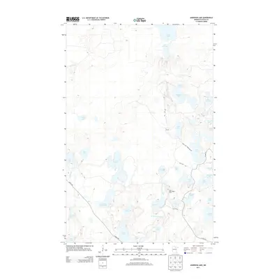 2013 Map of Anderson Lake, 2013 Print