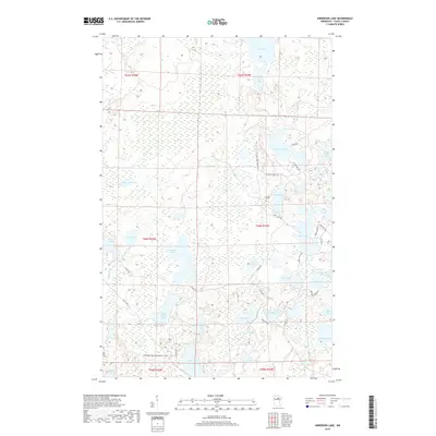 2019 Map of Anderson Lake, 2019 Print