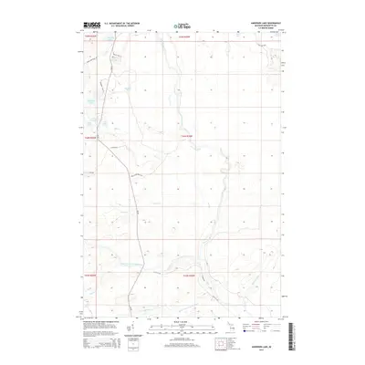 2014 Map of Anderson Lake, 2014 Print