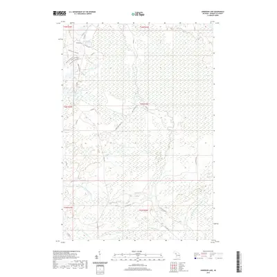 2019 Map of Anderson Lake, 2019 Print