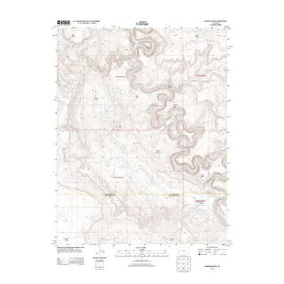 2013 Map of Anderson Mesa, 2013 Print