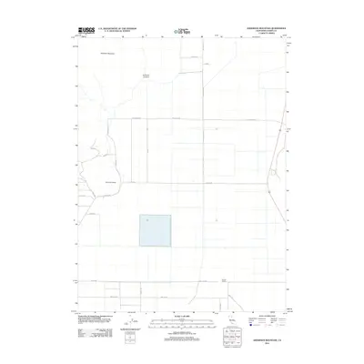 2012 Map of Anderson Mountain, 2012 Print
