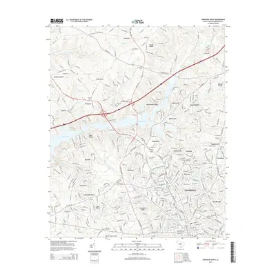2014 Map of Anderson North, 2014 Print