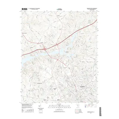 2017 Map of Anderson North, 2017 Print