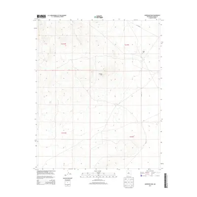 2013 Map of Anderson Peak, 2013 Print