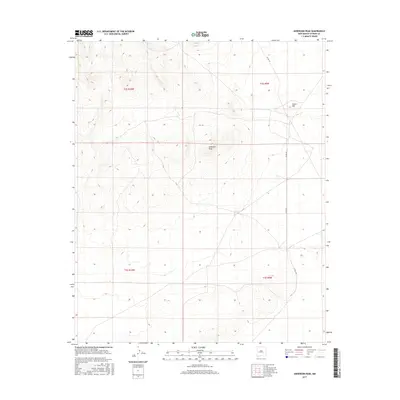 2017 Map of Anderson Peak, 2017 Print