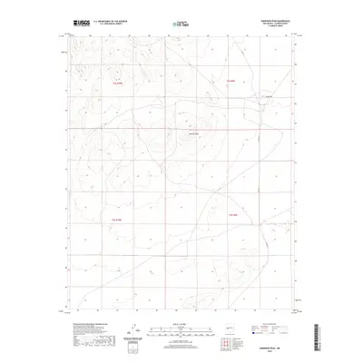2020 Map of Anderson Peak, 2020 Print