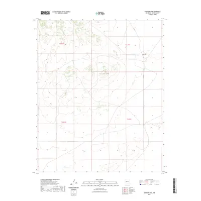 2023 Map of Anderson Peak, 2023 Print