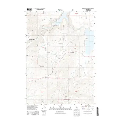 2013 Map of Anderson Ranch Dam, 2013 Print