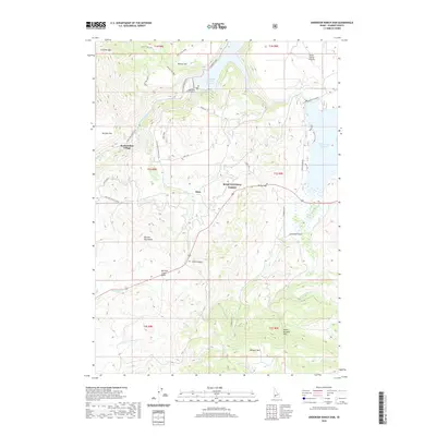 2020 Map of Anderson Ranch Dam, 2020 Print