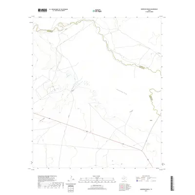 2019 Map of Anderson Ranch, 2019 Print