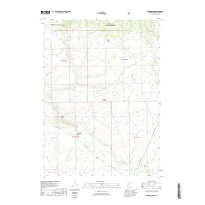 2017 Map of Anderson Ridge, 2017 Print