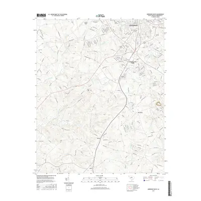 2017 Map of Anderson South, 2017 Print