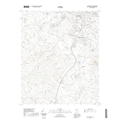 2020 Map of Anderson South, 2020 Print