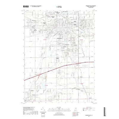 2019 Map of Anderson South, 2019 Print