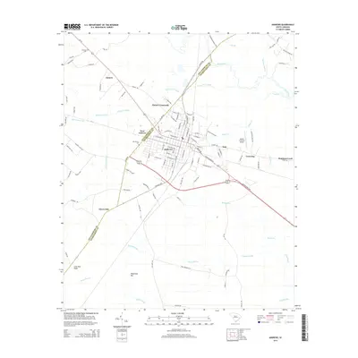 2014 Map of Andrews, 2014 Print