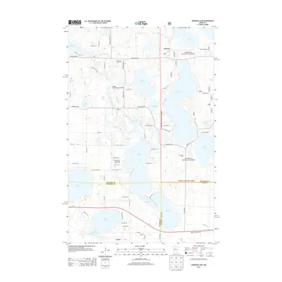 2013 Map of Andrusia Lake, 2013 Print