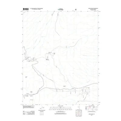 2012 Map of Angel Peak, 2012 Print