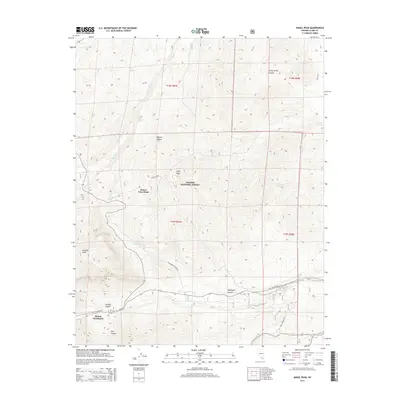 2014 Map of Angel Peak, 2014 Print