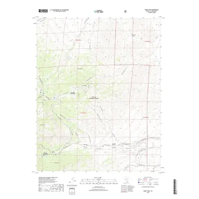 2018 Map of Angel Peak, 2018 Print