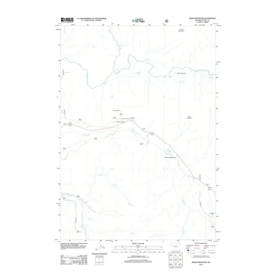 2012 Map of Angle Mountain, 2012 Print