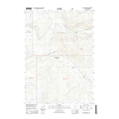 2015 Map of Angle Mountain, 2015 Print