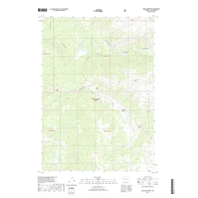 2017 Map of Angle Mountain, 2017 Print