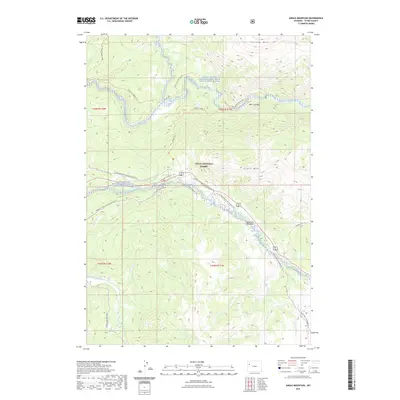2021 Map of Angle Mountain, 2021 Print