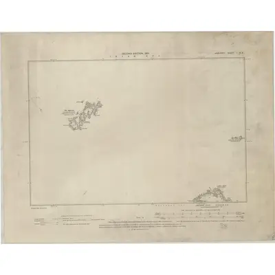 1899 Map of Anglesey I.NE, 1901 Print