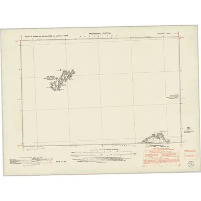 1949 Map of Anglesey I.NE, 1953 Print