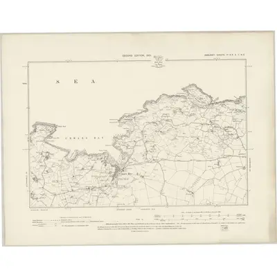 1899 Map of Anglesey II.NE & IIa.SE, 1901 Print