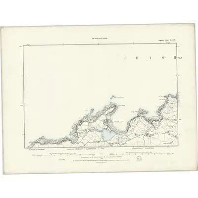 1887 Map of Anglesey II.NW, 1888 Print