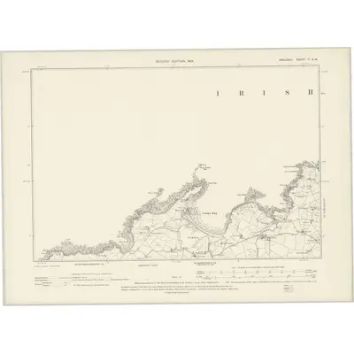 1899 Map of Anglesey II.NW, 1901 Print