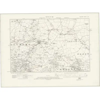1922 Map of Anglesey II.SE, 1926 Print
