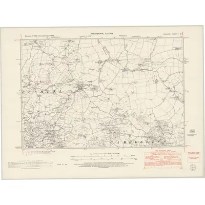 1949 Map of Anglesey II.SE, 1953 Print