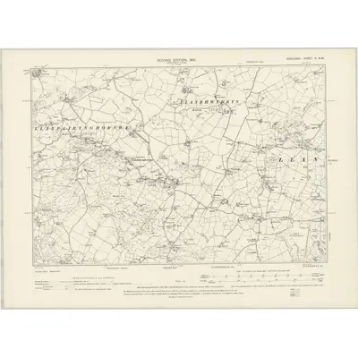 1899 Map of Anglesey II.SW, 1901 Print