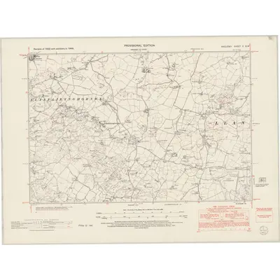 1949 Map of Anglesey II.SW, 1953 Print