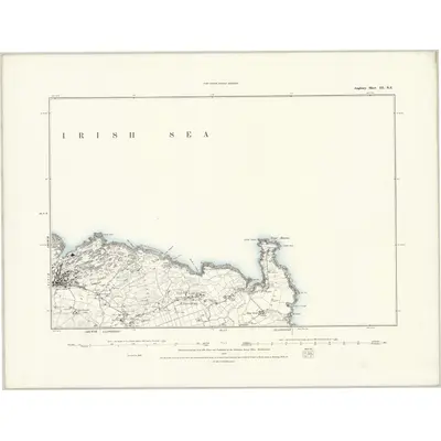 1888 Map of Anglesey III.NE