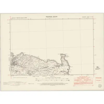 1949 Map of Anglesey III.NE, 1953 Print