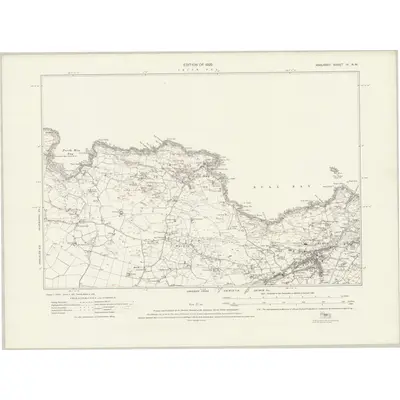 1922 Map of Anglesey III.NW, 1926 Print