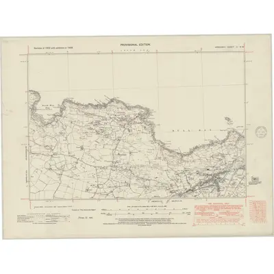 1938 Map of Anglesey III.NW, 1948 Print