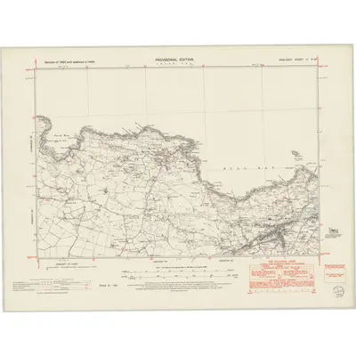 1949 Map of Anglesey III.NW, 1953 Print