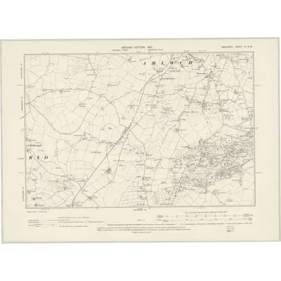 1899 Map of Anglesey III.SW, 1901 Print