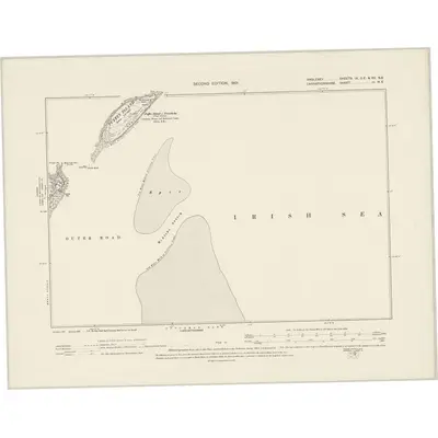 1899 Map of Anglesey IX.SE & XV.NE, 1901 Print